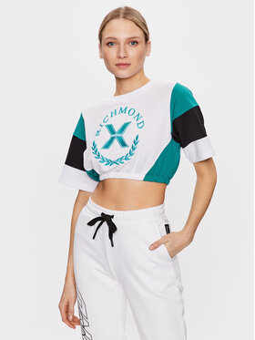 John Richmond John Richmond T-särk UWP23125TS Valge Cropp Fit