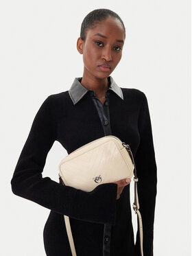 PINKO PINKO Soma Carrie Camera Bag Classic Al 25-26 PLTT 104336 A2JC Écru