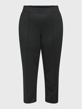 Evoked Vila Vila Kalhoty z materiálu Viamorone 14082436 Černá Relaxed Fit