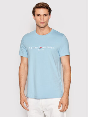 Tommy Hilfiger Tommy Hilfiger T-Shirt Logo MW0MW11797 Niebieski Regular Fit