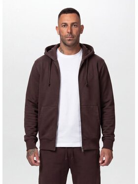 PITBULL PITBULL Bluza Washed HACKETT Brązowy Regular Fit