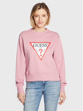 Guess Guess Bluza Original W2YQ16 KBA10 Różowy Regular Fit