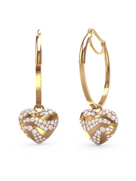 Guess Guess Kolczyki JUBE04 505JW Złoty