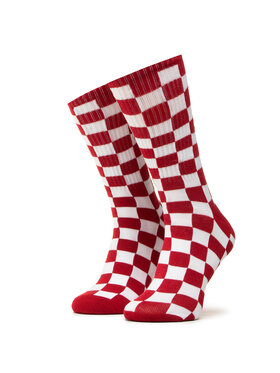 Vans Vans Skarpety Wysokie Damskie Checkerboard Crew VN0A3H3NRLM1 r.38,5/42 Czerwony