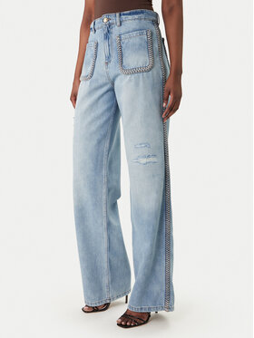 Just Cavalli Just Cavalli Džinsi 80PAB5T2 CDWCH Tumši zils Straight Fit