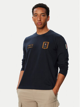 Aeronautica Militare Aeronautica Militare Longsleeve 262TS2568UJ00703 Dunkelblau Regular Fit