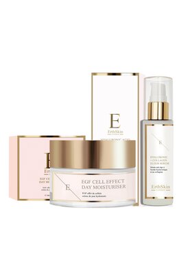 Erthskin London Erthskin London EGF Cell Effect Day Moisturiser 50ml + Hyaluronic acid & Collagen Serum - 60ml Krem na dzień