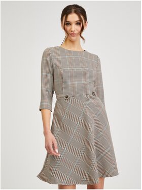 Orsay Orsay Sukienka 422178-048000__42 Brązowy Regular Fit