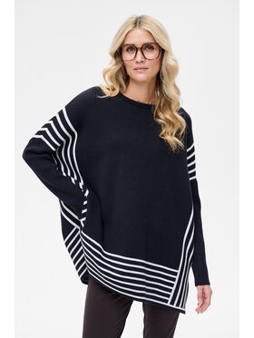 blue shadow blue shadow Sweter Skarabeusz Czarny Regular Fit