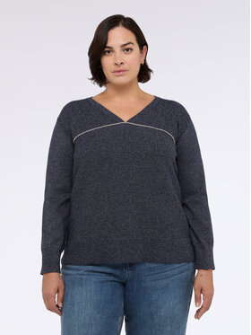 Fiorella Rubino Fiorella Rubino Cardigan M766L008151N034 Blu A-Line Fit