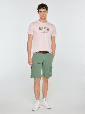 BIG STAR BIG STAR Szorty jeansowe MORRISE Zielony Cargo Fit