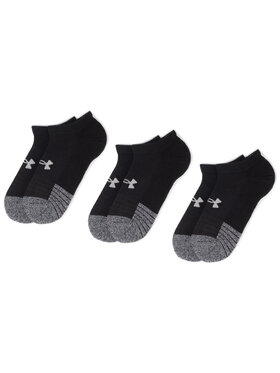 Under Armour Under Armour Набір 3 пар низьких шкарпеток unisex Heatgear No Show Sock 1346755-001 Чорний
