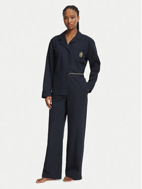Tommy Hilfiger Tommy Hilfiger Pyžamo UW0UW06693 Tmavomodrá Relaxed Fit