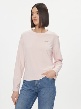 Tommy Hilfiger Tommy Hilfiger Blúzka Mini Corp Logo WW0WW39784 Ružová Relaxed Fit