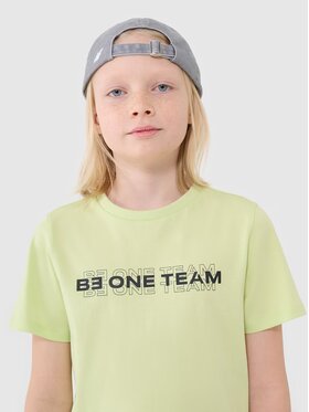 4F 4F T-Shirt 4FJWSS25TTSHM2186-45N Zielony Regular Fit