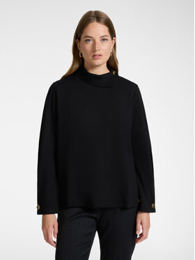 Elena Mirò Elena Mirò Felpa G817Z000730N033 Nero Regular Fit
