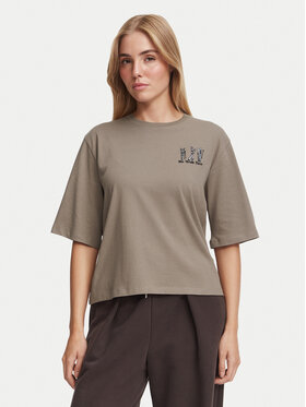 The North Face The North Face Tricou NF0A8JAP Bej închis Boxy Fit