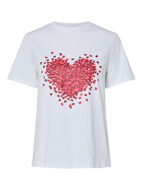 Pieces Pieces T-Shirt Maria 17155082 Weiß Relaxed Fit