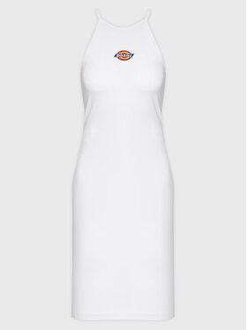 Dickies Dickies Ljetna haljina CHAIN Lake DK0A4XMCWHX1 Bijela Slim Fit