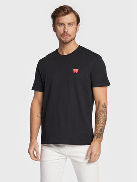 Wrangler Wrangler T-shirt Sign Off W70MD3100 112319289 Nero Regular Fit