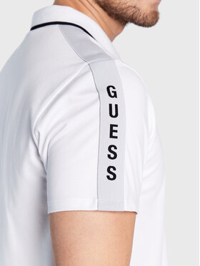 Guess Polo Majica M2YP25 KARS0 Bela Slim Fit