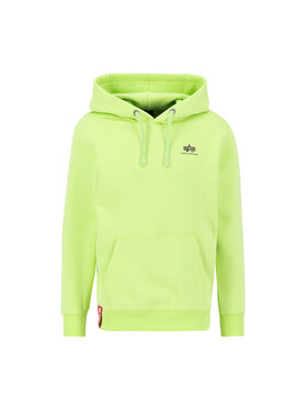 Alpha Industries Alpha Industries Bluza Basic Small Logo Hoodie Zielony Regular Fit