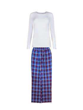 Moschino Underwear Moschino Underwear Pigiama pj set Moschino check Bianco Basic Fit