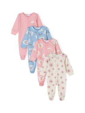 MINOTI MINOTI Pajac 24babypack5 Różowy Regular Fit