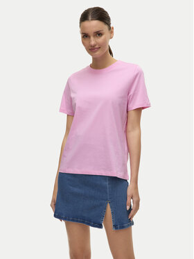 Vero Moda Vero Moda Marškinėliai Paulina 10316991 Rožinė Regular Fit