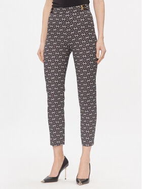 Elisabetta Franchi Elisabetta Franchi Kalhoty z materiálu PA-006-36E3-V300 Černá Regular Fit