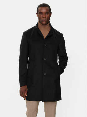 JOOP! JOOP! Gyapjú kabát 17 JC-21Maron 30044311 Fekete Regular Fit