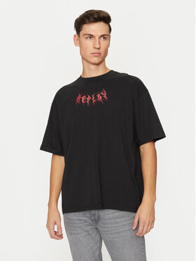 REPLAY REPLAY Póló M6878 .000.2660 Fekete Regular Fit