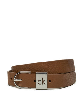 Calvin Klein Calvin Klein Pasek Damski Ck Loop Thin Round Buckle 2.5 K60K612856 Brązowy