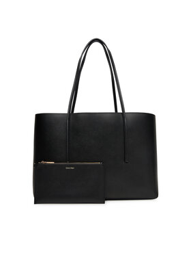 Calvin Klein Calvin Klein Kabelka Foil Logo Tote W/Pouch LV04F3274G Čierna