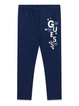 Guess Kids Guess Kids Kalhoty z materiálu 180931 Modrá Regular Fit