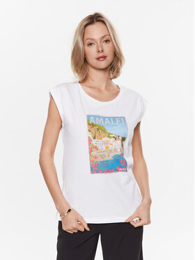 Liu Jo Liu Jo T-Shirt WA3291 JS923 Biały Regular Fit