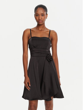 Rinascimento Rinascimento Rochie cocktail CFC0125219003 Negru Slim Fit