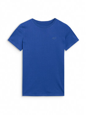 4F 4F T-Shirt BASIC+ Niebieski Regular Fit