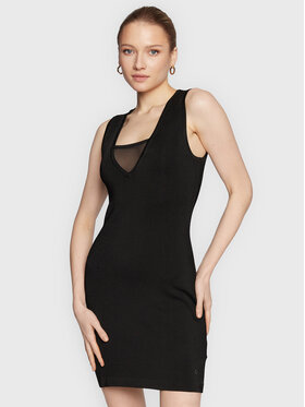 Guess Guess Коктейльна сукня W3RK42 Z30K0 Чорний Slim Fit