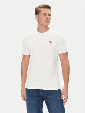 Tommy Jeans Tommy Jeans T-Shirt Badge DM0DM20322 Biały Regular Fit