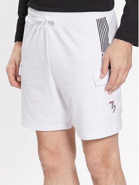 EA7 Emporio Armani EA7 Emporio Armani Sportovní kraťasy 3RPS55 PJLIZ 1100 Bílá Regular Fit