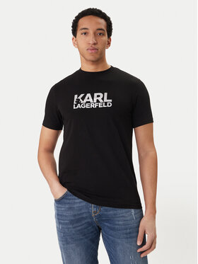 KARL LAGERFELD KARL LAGERFELD T-shirt 755780 500235 Crna Regular Fit