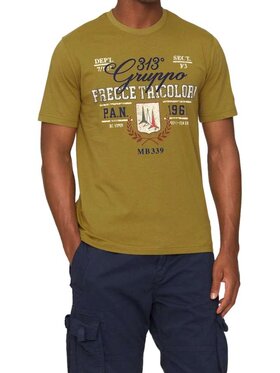 Aeronautica Militare Aeronautica Militare T-Shirt 241TS2221J641 Zielony Regular Fit