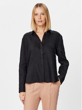 Sisley Sisley Košulja 5BMLLQ05B Crna Regular Fit