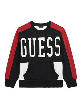 Guess Guess Μπλούζα L5BQ01 KAX74 Μαύρο Relaxed Fit