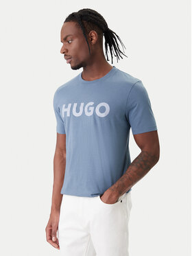 HUGO HUGO Marškinėliai Dulivio 50467556 Mėlyna Regular Fit