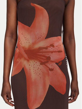 Vero Moda Vero Moda Poletna obleka Rosetta 10356030 Temno rjava Regular Fit