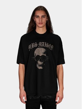 MADE BY SOCIETY MADE BY SOCIETY T-Shirt MOKSHA - T17447 Czarny Basic Fit