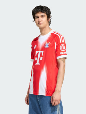 adidas adidas Koszulka techniczna FC Bayern 25/26 Home Jersey Czerwony Slim Fit
