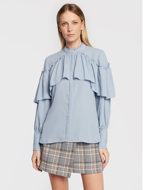 Bruuns Bazaar Bruuns Bazaar Krekls Camilla Aeva BBW3173 Gaiši zils Regular Fit